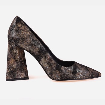 Czółenka 7546 - Gold Nero