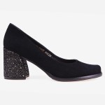 Czółenka 7465 - Nero zamsz