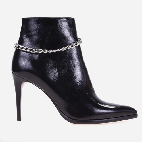 Botki Visconi 2796 nero łańcuszek