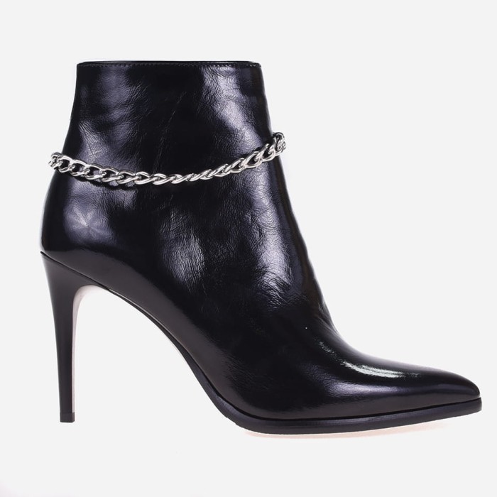 Botki Visconi 2796 nero łańcuszek