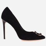 Czółenka 7633 - Nero zamsz