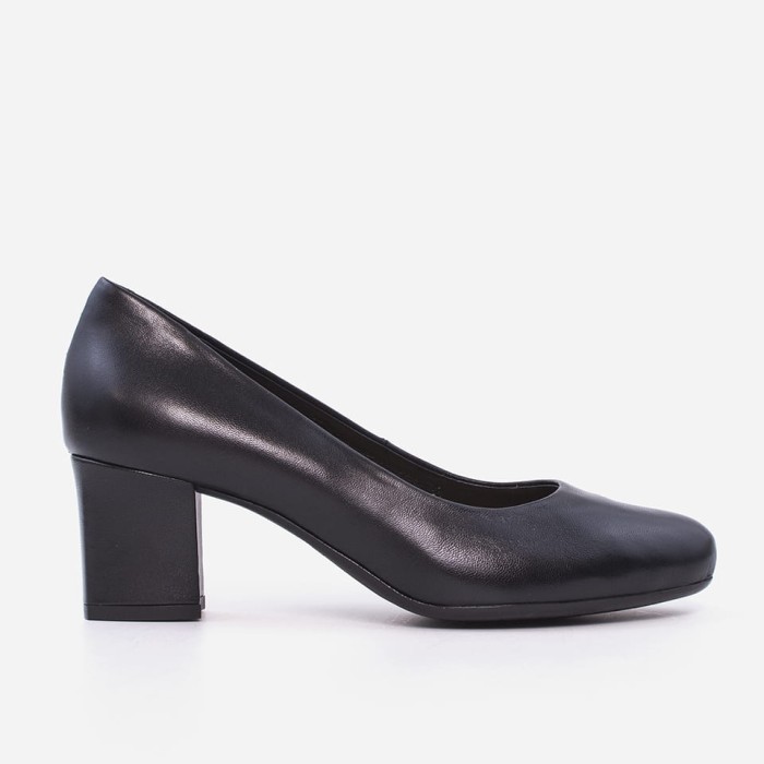 Czarne skórzane czółenka Visconi model 7325 Nero