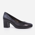Czarne skórzane czółenka Visconi model 7325 Nero