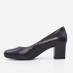 Czarne skórzane czółenka Visconi model 7325 Nero