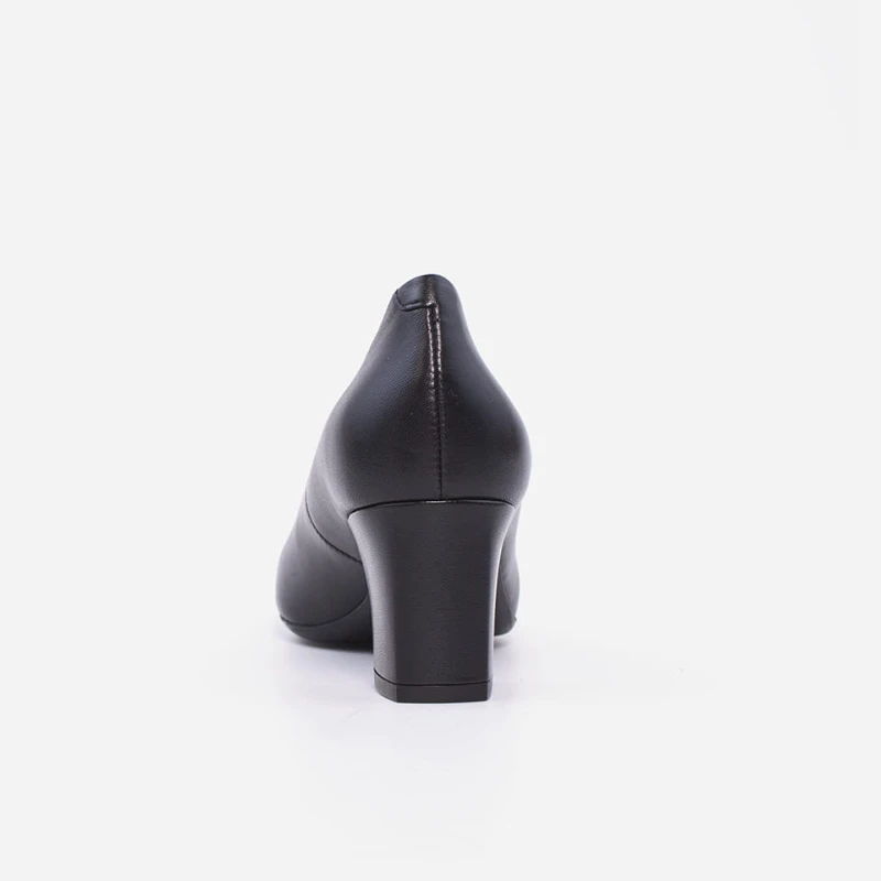 Czarne skórzane czółenka Visconi model 7325 Nero