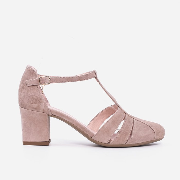 Sandały 7556 Rose zamsz
