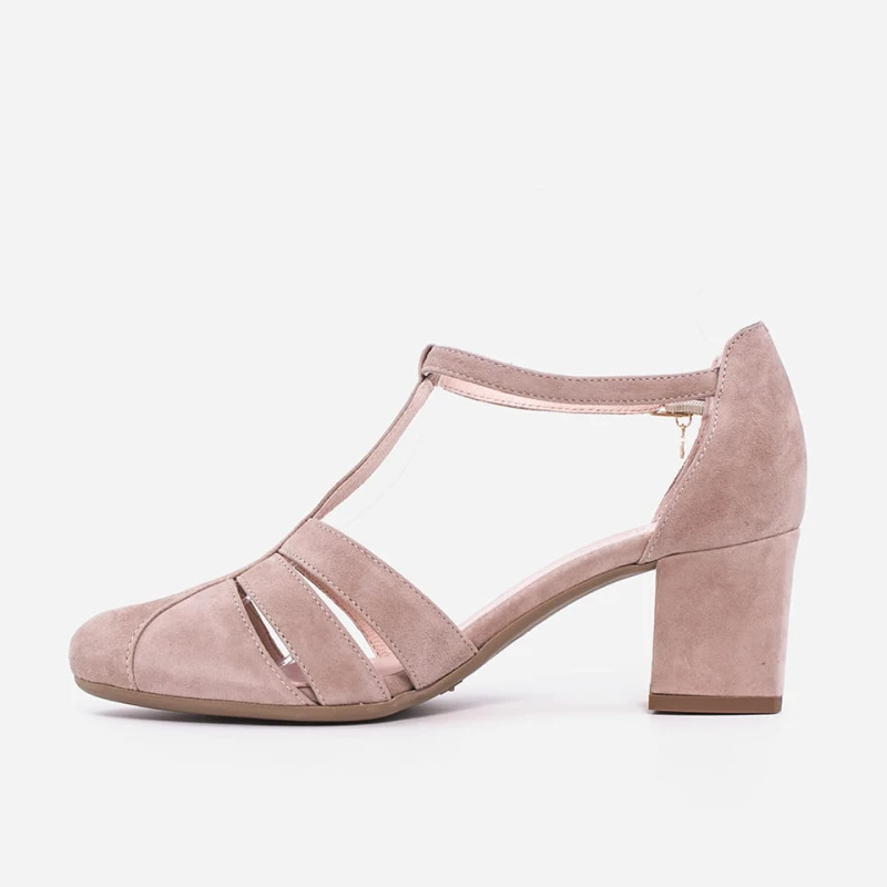 Sandały 7556 Rose zamsz