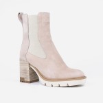 Botki Visconi Beige light zamsz model 2762 od boku