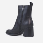 Skórzane botki Visconi Nero model 2910 - tył bok