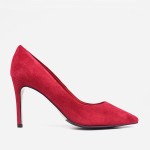 Czółenka 7340 - Rosso zamsz
