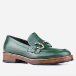 Mokasyny 3177 Green ozdoba srebrna Visconi - front