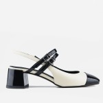 Czółenka 7670 - Nero+Beige