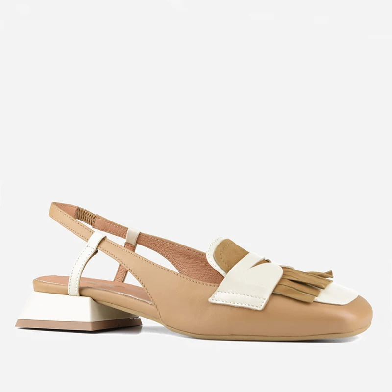 Czółenka 7672 Beige Marrone Visconi - front