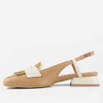 Czółenka 7672 Beige Marrone Visconi - bok