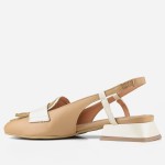 Czółenka 7672 Beige Marrone Visconi - tył