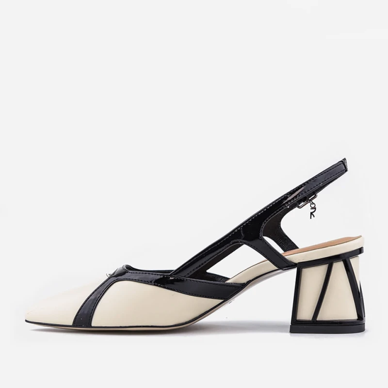 Czółenka 7681 Beige Visconi - bok