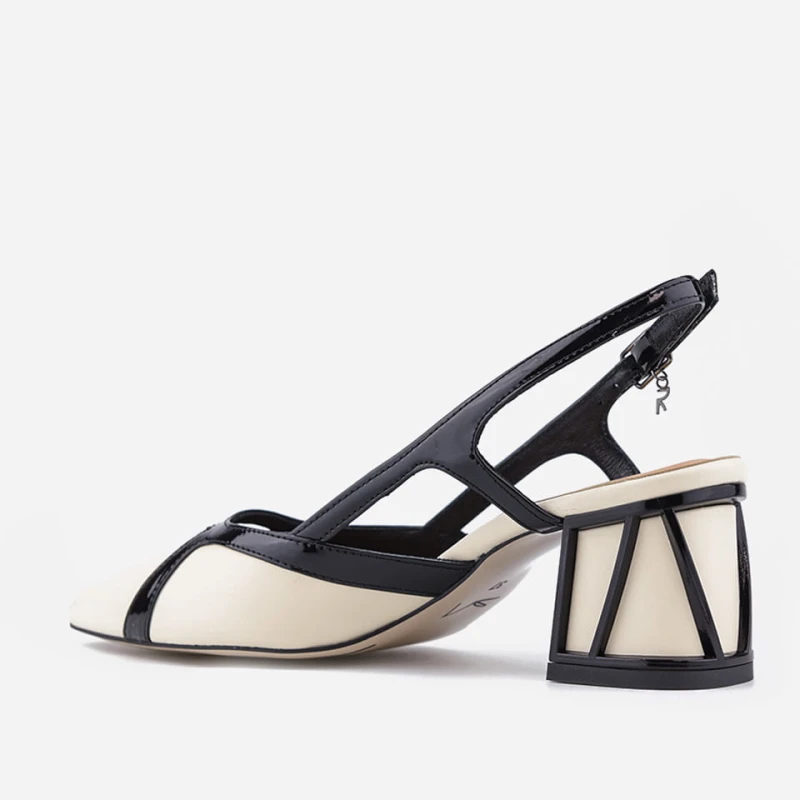 Czółenka 7681 Beige Visconi tył