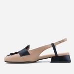 Czółenka 7672 Camel Nero Visconi - bok