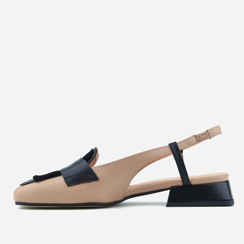 Czółenka 7672 Camel Nero Visconi - bok
