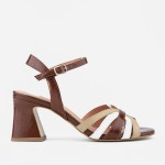 Sandały 4650 - Marrone+Ecru 