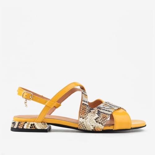 Sandały 4466 Giallo Snake Visconi
