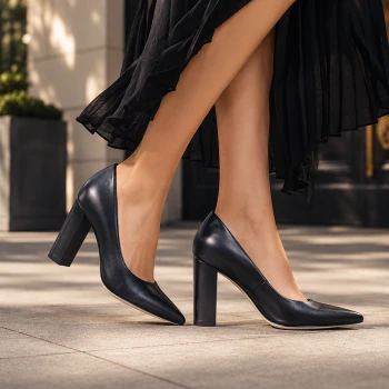 Czółenka 7366 - Nero