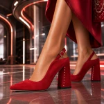 Czółenka 4321 - Rosso