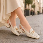 Czółenka 7674 - Beige