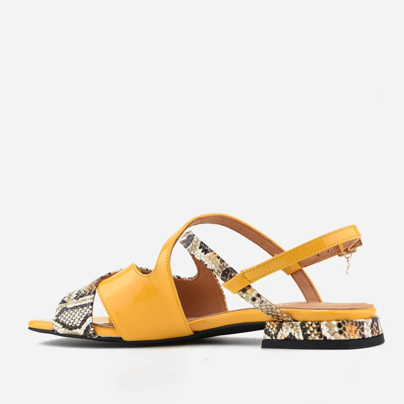 Sandały 4466 Giallo Snake Visconi - tył