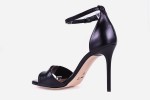 Czarne sandały na szpilce Visconi 9 centymetrów model 4537