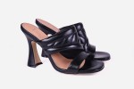 Czarne skórzane sandały damskie Visconi 4534