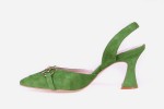 Zielone sandały rukola zamsz Visconi z ozdobą model 7521